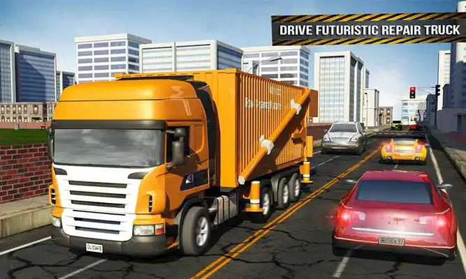 Play Pothole Repair Heavy Duty Truck: Road Construction