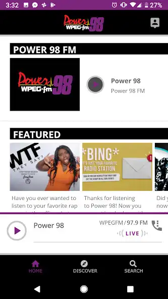 Play Power 98 FM  and enjoy Power 98 FM with UptoPlay