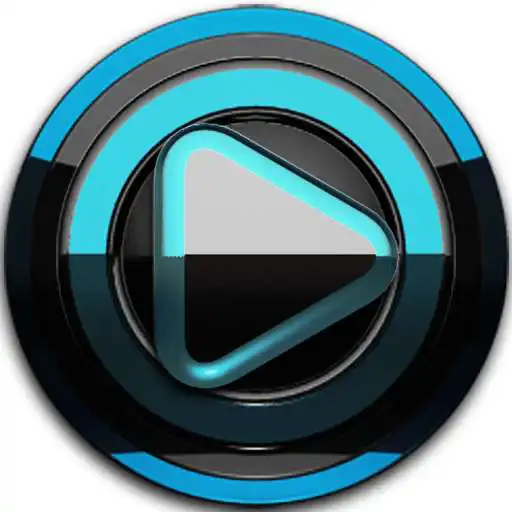 Free play online Poweramp skin Black Light blue  APK