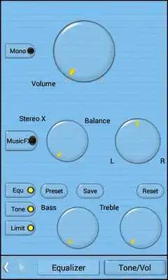 Play Poweramp Skin Blue Sky Minimal