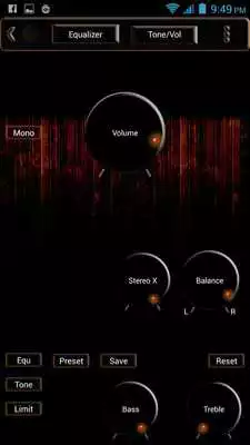 Play Poweramp Skin Brown Glass