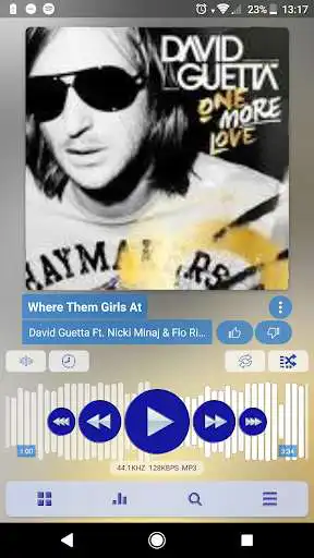 Play Poweramp v3 skin blue light  and enjoy Poweramp v3 skin blue light with UptoPlay