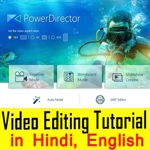 Run free android online Power Director Video Editing Tutorials in Hindi APK
