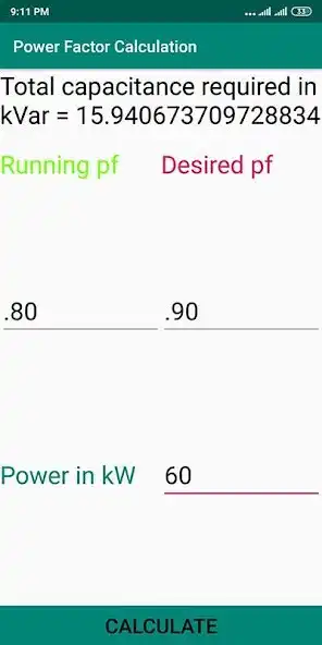 Play Power Factor Calculator as an online game Power Factor Calculator with UptoPlay