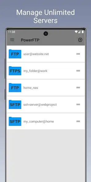 Play PowerFTP (FTP Client  Server) as an online game PowerFTP (FTP Client  Server) with UptoPlay