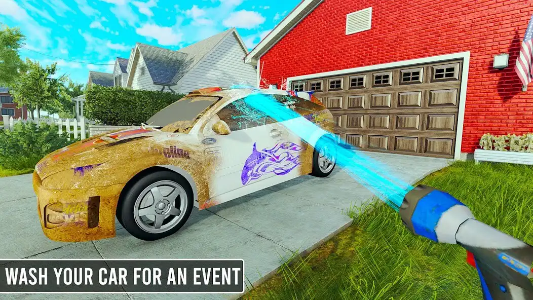 Play Power Gun Washing 3D as an online game Power Gun Washing 3D with UptoPlay