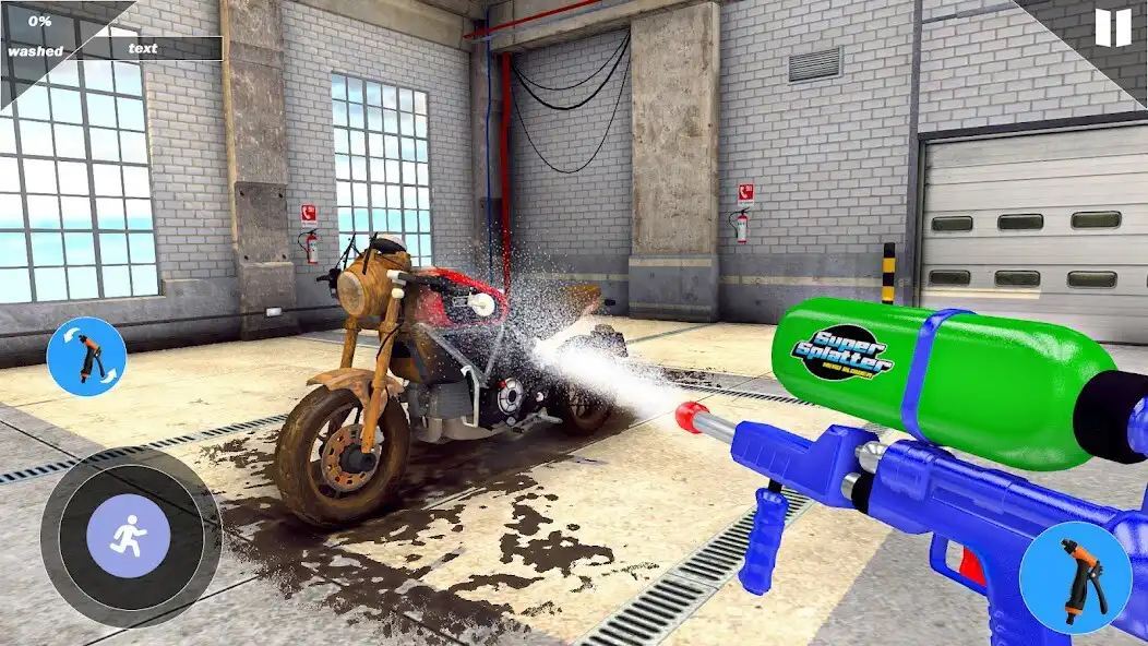 Play Power Gun Washing Simulator 3D as an online game Power Gun Washing Simulator 3D with UptoPlay