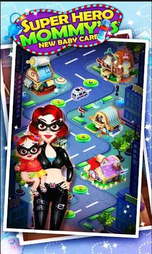 Play power superhero mommy girl dc - having baby games  and enjoy power superhero mommy girl dc - having baby games with UptoPlay
