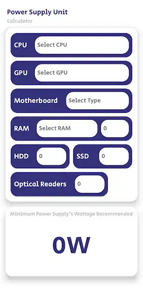 Play Power Supply Unit Calculator  and enjoy Power Supply Unit Calculator with UptoPlay
