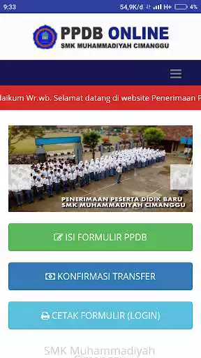 Play PPDB SMK Muhammadiyah Cimanggu as an online game PPDB SMK Muhammadiyah Cimanggu with UptoPlay