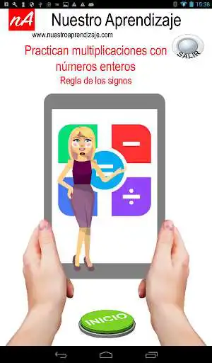 Play Practican multiplicaciones, Regla de los signos  and enjoy Practican multiplicaciones, Regla de los signos with UptoPlay