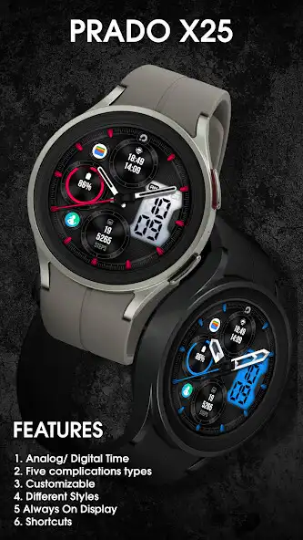 Play PRADO X25 - Hybrid Watch Face  and enjoy PRADO X25 - Hybrid Watch Face with UptoPlay