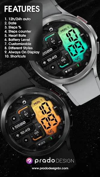 Play PRADO X98 - Digital Watch Face as an online game PRADO X98 - Digital Watch Face with UptoPlay