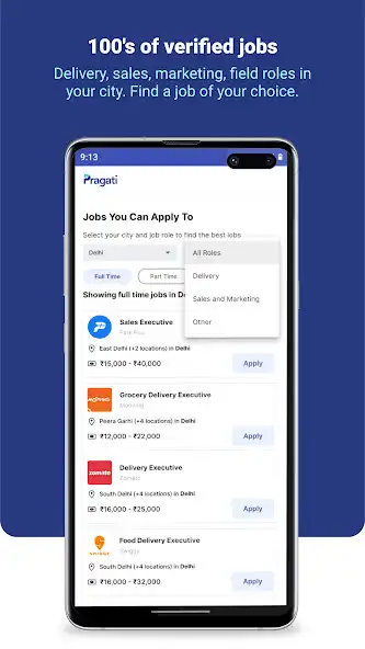 Play Pragati Jobs: Field, Sales, De as an online game Pragati Jobs: Field, Sales, De with UptoPlay