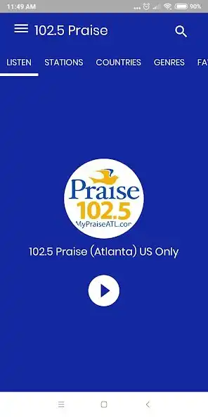 Play Praise Atlanta Gospel 102.5 FM  and enjoy Praise Atlanta Gospel 102.5 FM with UptoPlay