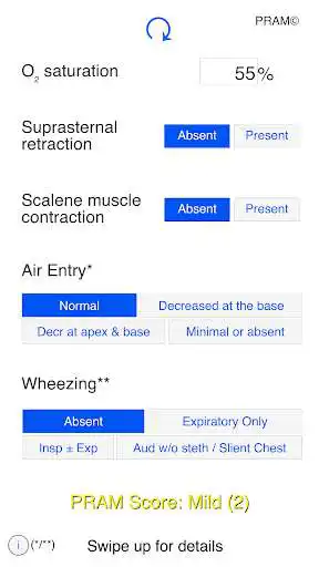Play APK PRAM Score - Pediatric Asthma  and enjoy PRAM Score - Pediatric Asthma with UptoPlay com.onlung.PramScore