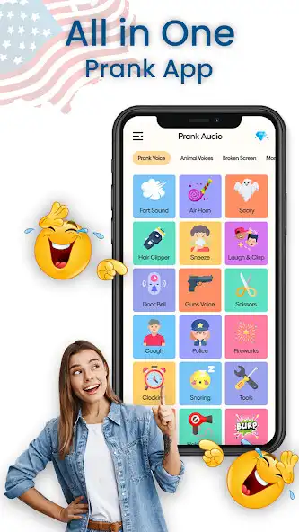 Play Prank App: Fart Sound-Air Horn  and enjoy Prank App: Fart Sound-Air Horn with UptoPlay