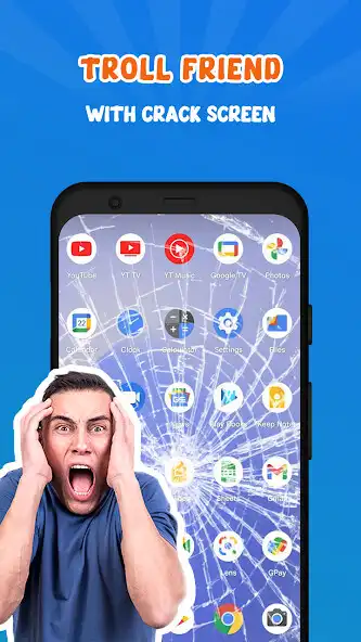 Play Prank Screen, Broken Wallpaper as an online game Prank Screen, Broken Wallpaper with UptoPlay