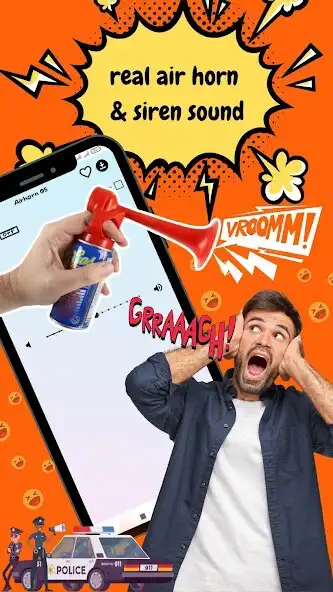 Play Prank Sounds Fart, Siren, Shot as an online game Prank Sounds Fart, Siren, Shot with UptoPlay