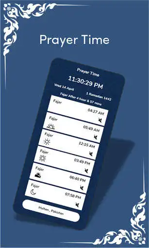 Play Prayer times : Azan  Qibla as an online game Prayer times : Azan  Qibla with UptoPlay