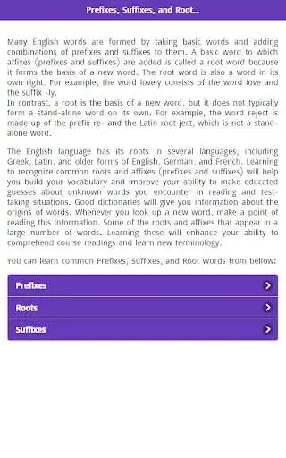 Play Prefixes Suffixes & Root Word  and enjoy Prefixes Suffixes & Root Word with UptoPlay