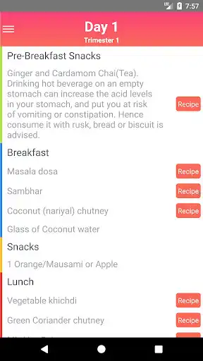 Play Pregnancy Diet - Day by day diet chart