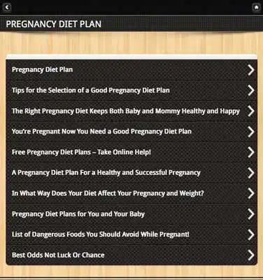 Play Pregnancy Diet Quick Guide