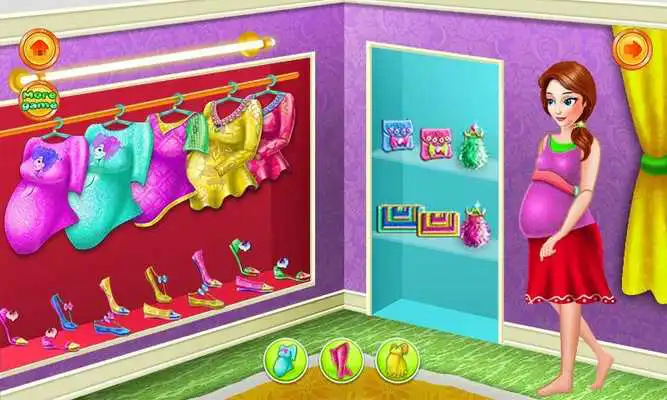 Play Pregnant Mom Food Shopping
