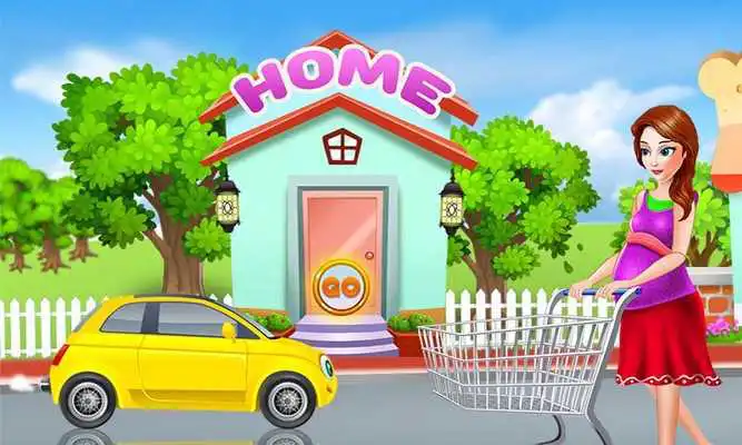 Play Pregnant Mom Food Shopping