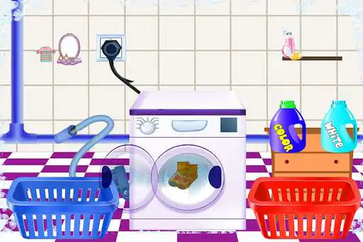 Play Pregnant Mommy Laundry - Clothes Washing Games  and enjoy Pregnant Mommy Laundry - Clothes Washing Games with UptoPlay