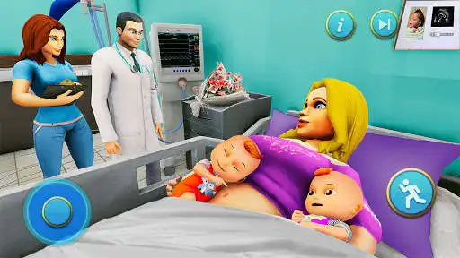 Play Pregnant Mother Simulator- Newborn Twin Baby Games as an online game Pregnant Mother Simulator- Newborn Twin Baby Games with UptoPlay