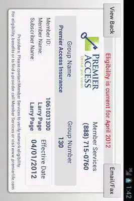Play Premier Access Dental  Vision