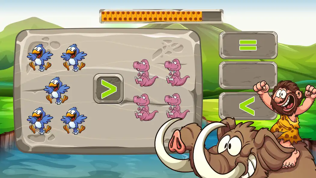 Play APK Preschool Math Adventures-3  and enjoy Preschool Math Adventures-3 with UptoPlay com.forqan.tech.CaveMan3