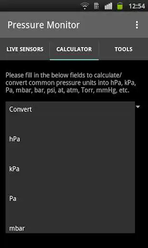 Play APK Pressure Monitor - Sensors  and enjoy Pressure Monitor - Sensors with UptoPlay com.novelmatrix.pressuremonitor