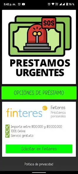 Play Prestamos Urgentes Colombia  and enjoy Prestamos Urgentes Colombia with UptoPlay