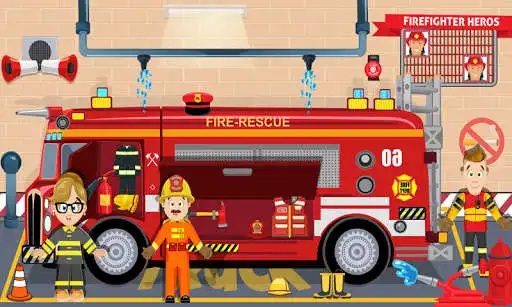 Play Pretend Play Firefighter Hero  and enjoy Pretend Play Firefighter Hero with UptoPlay