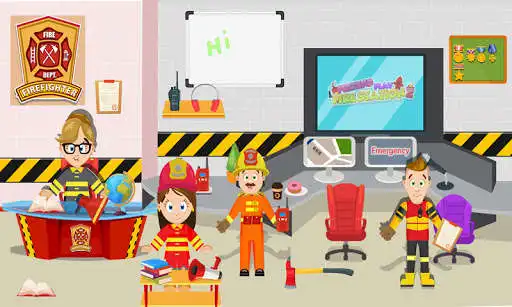 Play Pretend Play Firefighter Hero as an online game Pretend Play Firefighter Hero with UptoPlay