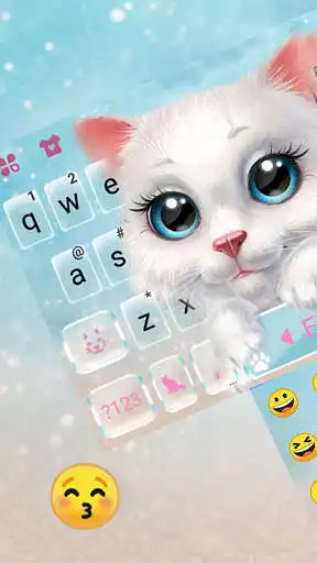 Play Pretty Cute Cat Keyboard Theme as an online game Pretty Cute Cat Keyboard Theme with UptoPlay