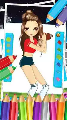 Play Pretty Girl Sport Coloring