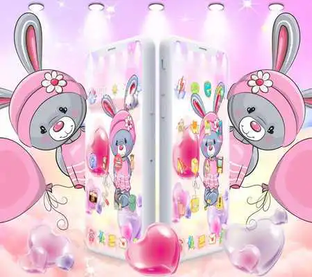 Play Pretty Rabbit Theme Animal World Wallpape