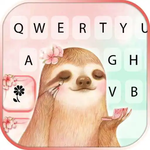 Play Pretty Sloth Keyboard Background APK