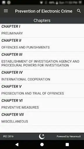 Play APK Prevention of Electronic Crime Act 2016  and enjoy Prevention of Electronic Crime Act 2016 with UptoPlay com.venomoux.ElectronicCrimeAct