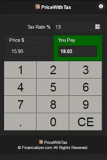 Play Price With Tax Calculator  and enjoy Price With Tax Calculator with UptoPlay