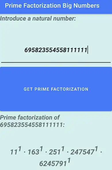 Play Prime Factors Big Numbers as an online game Prime Factors Big Numbers with UptoPlay