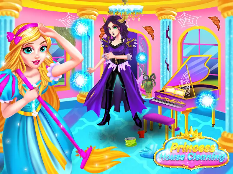 Play Princess Castle House Cleanup  and enjoy Princess Castle House Cleanup with UptoPlay