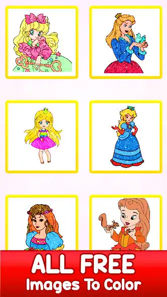 Play Princess Color by Number:Kids Glitter, Crayon Book  and enjoy Princess Color by Number:Kids Glitter, Crayon Book with UptoPlay
