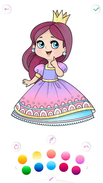Play Princess Color Gradient as an online game Princess Color Gradient with UptoPlay