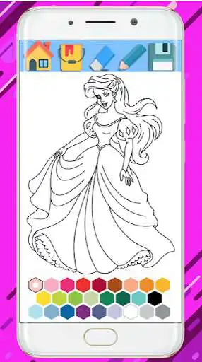 Play Princess Coloring Book 2019  and enjoy Princess Coloring Book 2019 with UptoPlay