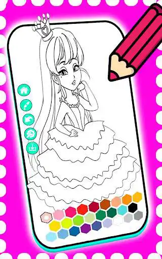 Play Princess Coloring Book: Paint  and enjoy Princess Coloring Book: Paint with UptoPlay
