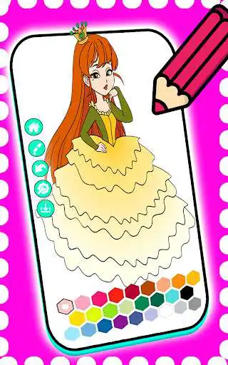 Play Princess Coloring Book: Paint as an online game Princess Coloring Book: Paint with UptoPlay